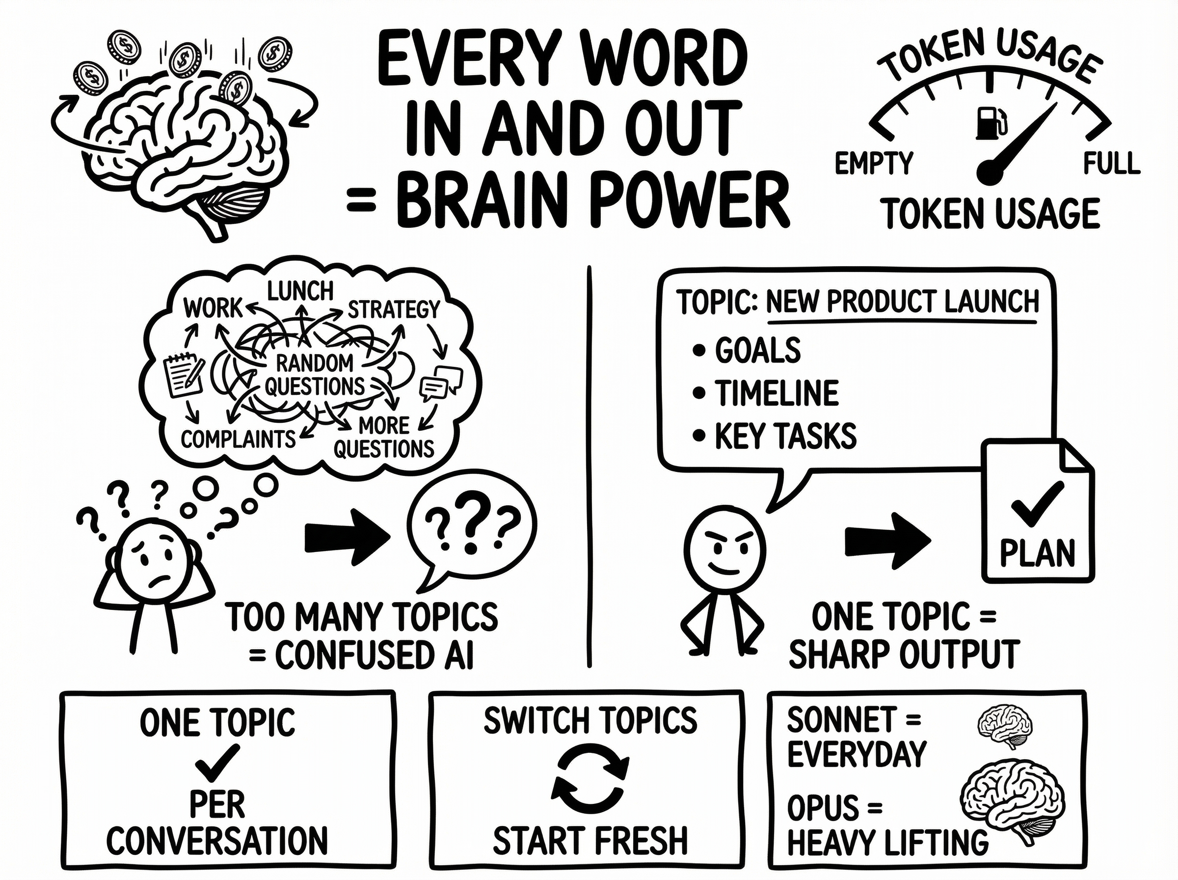 Tokens as Brain Power — context management